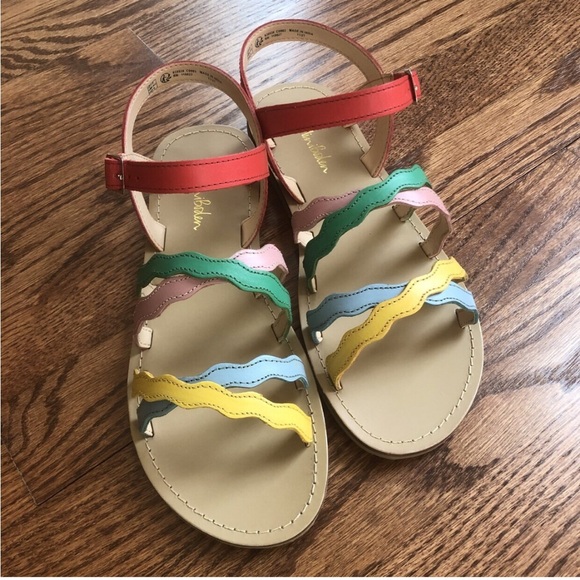 NWOT Mini Boden Rainbow Sandals Girls 7 - Picture 3 of 7